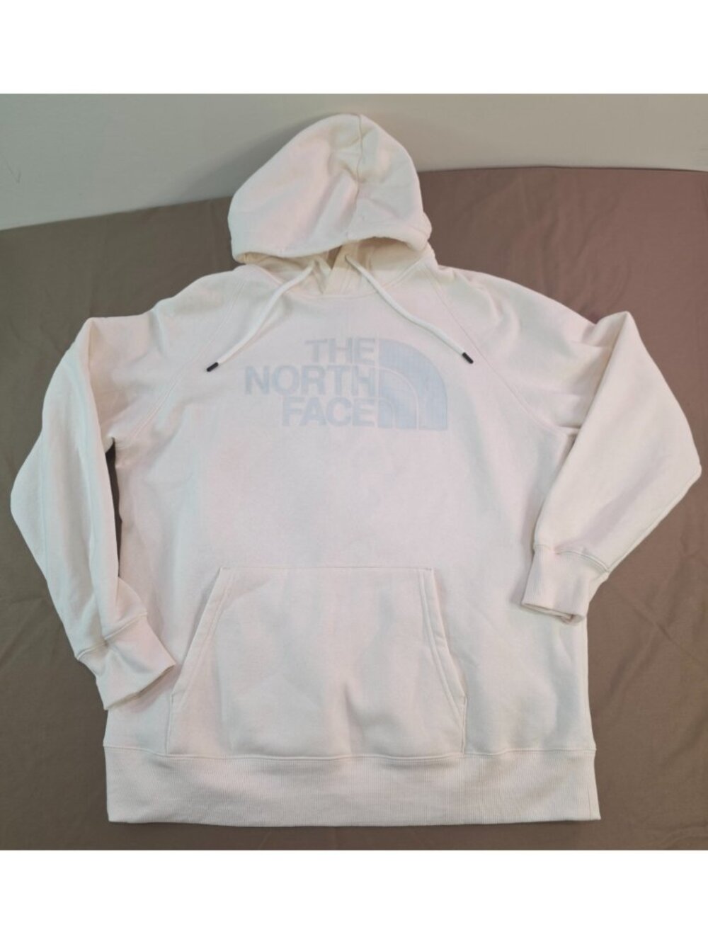 Womens The North Face Horizon Sweater Hoodie Hoody Womens XL White on White Logo